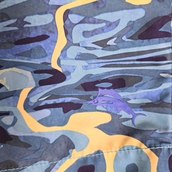 TOMMY BAHAMA- Mens XXL 9” Inseam Water Swim Zip Baja Ripple Effect-  Brief Lined - Picture 5 of 10